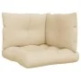 Cushions for pallet sofa 3 units beige fabric by vidaXL, Cushions for chairs and sofas - Ref: Foro24-47472, Price: 37,82 €, D...
