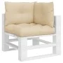 Cushions for pallet sofa 3 units beige fabric by vidaXL, Cushions for chairs and sofas - Ref: Foro24-47472, Price: 37,82 €, D...