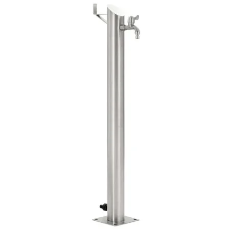 Columna de agua de jardín acero inoxidable redonda 95 cm de vidaXL, Sistemas de riego - Ref: Foro24-45456, Precio: 85,83 €, D...