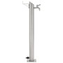 Columna de agua de jardín acero inoxidable redonda 95 cm de vidaXL, Sistemas de riego - Ref: Foro24-45456, Precio: 87,23 €, D...