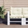 Cushions for pallet sofa 3 units cream fabric by vidaXL, Cushions for chairs and sofas - Ref: Foro24-47475, Price: 53,46 €, D...