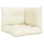Cushions for pallet sofa 3 units cream fabric by vidaXL, Cushions for chairs and sofas - Ref: Foro24-47475, Price: 53,46 €, D...