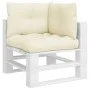 Cushions for pallet sofa 3 units cream fabric by vidaXL, Cushions for chairs and sofas - Ref: Foro24-47475, Price: 53,46 €, D...