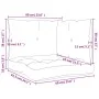 Cushions for pallet sofa 3 units cream fabric by vidaXL, Cushions for chairs and sofas - Ref: Foro24-47475, Price: 53,46 €, D...