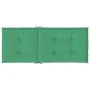 Cojín silla de jardín respaldo alto 4 uds tela verde 120x50x3cm de vidaXL, Cojines para sillas y sofás - Ref: Foro24-43186, P...