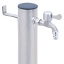 Round stainless steel garden water fountain 100 cm by vidaXL, Irrigation systems - Ref: Foro24-364503, Price: 43,66 €, Discou...
