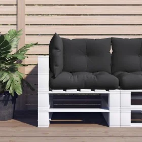 Cushions for pallets 3 pieces black fabric by vidaXL, Cushions for chairs and sofas - Ref: Foro24-47463, Price: 41,35 €, Disc...