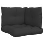 Kissen für Paletten 3 Stück schwarzer Stoff von vidaXL, Kissen für Stühle und Sofas - Ref: Foro24-47463, Preis: 44,62 €, Raba...