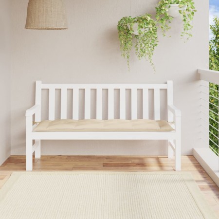 Gartenbankkissen aus beiger Oxford-Baumwolle 150x50x7 cm. von vidaXL, Kissen für Stühle und Sofas - Ref: Foro24-314959, Preis...