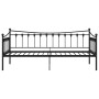 Estructura de sofá cama sin colchón metal negro 90x200 cm