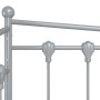 Estructura sofá cama extraíble sin colchón metal gris 90x200 cm