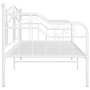 Estructura de sofá cama sin colchón metal blanco 90x200 cm