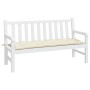 Gartenbankauflage Oxford-Stoff cremeweiß 150x50x7 cm von vidaXL, Kissen für Stühle und Sofas - Ref: Foro24-314958, Preis: 17,...