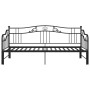 Estructura sofá cama extraíble sin colchón metal negro 90x200cm