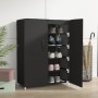 Black fabric shoe cabinet 60x28x90 cm by vidaXL, Shoe racks and shoe organizers - Ref: Foro24-337261, Price: 38,80 €, Discoun...