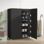 Black fabric shoe cabinet 60x28x90 cm by vidaXL, Shoe racks and shoe organizers - Ref: Foro24-337261, Price: 37,86 €, Discoun...
