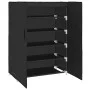 Black fabric shoe cabinet 60x28x90 cm by vidaXL, Shoe racks and shoe organizers - Ref: Foro24-337261, Price: 37,86 €, Discoun...