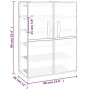 Black fabric shoe cabinet 60x28x90 cm by vidaXL, Shoe racks and shoe organizers - Ref: Foro24-337261, Price: 38,80 €, Discoun...
