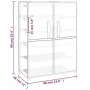 Black fabric shoe cabinet 60x28x90 cm by vidaXL, Shoe racks and shoe organizers - Ref: Foro24-337261, Price: 37,86 €, Discoun...