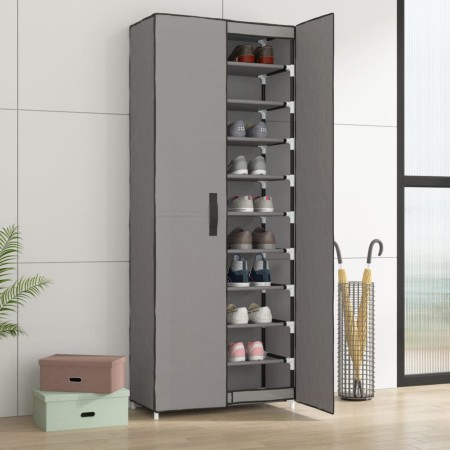 Gray fabric shoe cabinet 60x30x166 cm by vidaXL, Shoe racks and shoe organizers - Ref: Foro24-337259, Price: 50,34 €, Discoun...