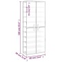 Gray fabric shoe cabinet 60x30x166 cm by vidaXL, Shoe racks and shoe organizers - Ref: Foro24-337259, Price: 50,34 €, Discoun...
