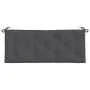 Grau-anthrazitfarbenes Gartenbankkissen aus Oxford-Gewebe, 120x50x7 cm. von vidaXL, Kissen für Stühle und Sofas - Ref: Foro24...