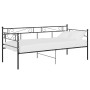 Estructura de sofá cama sin colchón metal negro 90x200 cm