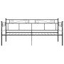 Estructura de sofá cama sin colchón metal negro 90x200 cm