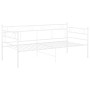 Estructura de sofá cama sin colchón metal blanco 90x200 cm