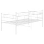 Estructura de sofá cama sin colchón metal blanco 90x200 cm
