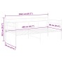 Estructura de sofá cama sin colchón metal blanco 90x200 cm