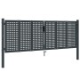 Anthrazitgraues Gartentor aus Stahl 300x150 cm von vidaXL, Gartentore - Ref: Foro24-154566, Preis: 485,57 €, Rabatt: %