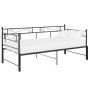 Estructura sofá cama extraíble sin colchón metal negro 90x200cm