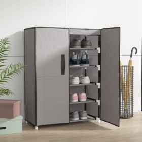 Armario zapatero de tela gris 60x28x90 cm de vidaXL, Zapateros y organizadores de calzado - Ref: Foro24-337262, Precio: 35,94...