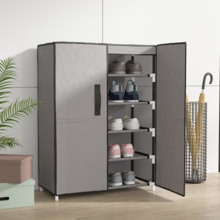 Gray fabric shoe cabinet 60x28x90 cm by vidaXL, Shoe racks and shoe organizers - Ref: Foro24-337262, Price: 35,94 €, Discount: %