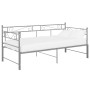 Estructura sofá cama extraíble sin colchón metal gris 90x200 cm