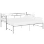 Estructura sofá cama extraíble sin colchón metal gris 90x200 cm