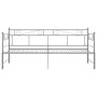 Estructura sofá cama extraíble sin colchón metal gris 90x200 cm