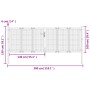 Anthrazitgraues Gartentor aus Stahl 300x150 cm von vidaXL, Gartentore - Ref: Foro24-154566, Preis: 485,57 €, Rabatt: %