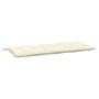 Cojín de banco de jardín tela Oxford blanco crema 120x50x7 cm by vidaXL, Cushions for chairs and sofas - Ref: Foro24-314946, ...