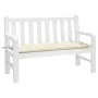 Cojín de banco de jardín tela Oxford blanco crema 120x50x7 cm by vidaXL, Cushions for chairs and sofas - Ref: Foro24-314946, ...