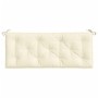 Cojín de banco de jardín tela Oxford blanco crema 120x50x7 cm by vidaXL, Cushions for chairs and sofas - Ref: Foro24-314946, ...