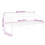 Estructura de sofá cama sin colchón metal blanco 90x200 cm