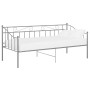 Estructura de sofá cama sin colchón metal gris 90x200 cm