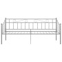 Estructura de sofá cama sin colchón metal gris 90x200 cm