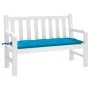 Garden bench cushion Oxford fabric blue 120x50x7 cm by vidaXL, Cushions for chairs and sofas - Ref: Foro24-314948, Price: 27,...