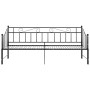 Estructura sofá cama extraíble sin colchón metal negro 90x200cm