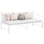 Sofá cama extraíble sin colchón metal blanco 90x200cm