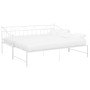 Sofá cama extraíble sin colchón metal blanco 90x200cm