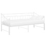 Sofá cama extraíble sin colchón metal blanco 90x200cm